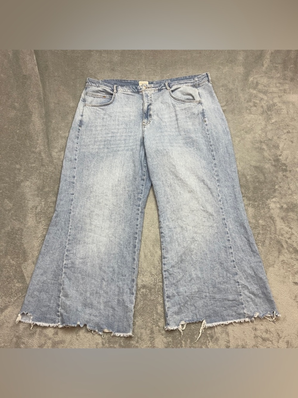 Pilcro Anthropologie Ultra Wide Leg Jeans 20W Light Wash High Rise